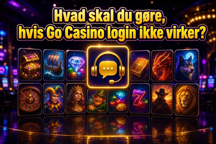 Hvad skal du gøre, hvis Go Casino login ikke virker?